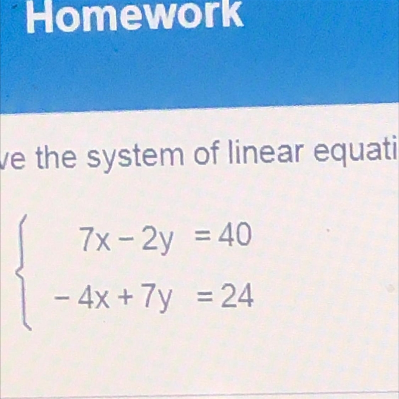 Does anyone know the solution for this linear equation-example-1