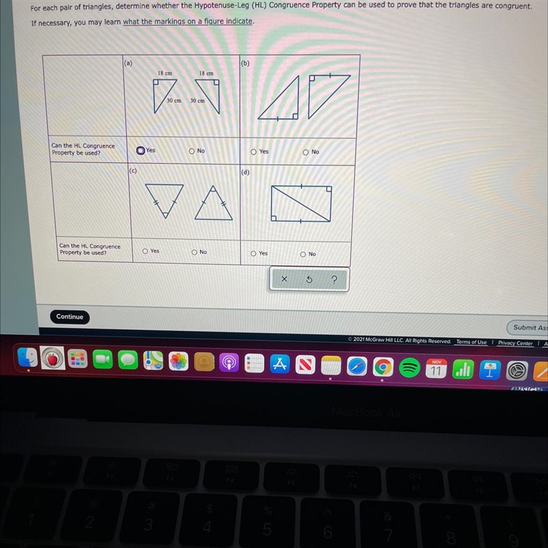 May I please get help answering weather each of the problems are congruent or not-example-1