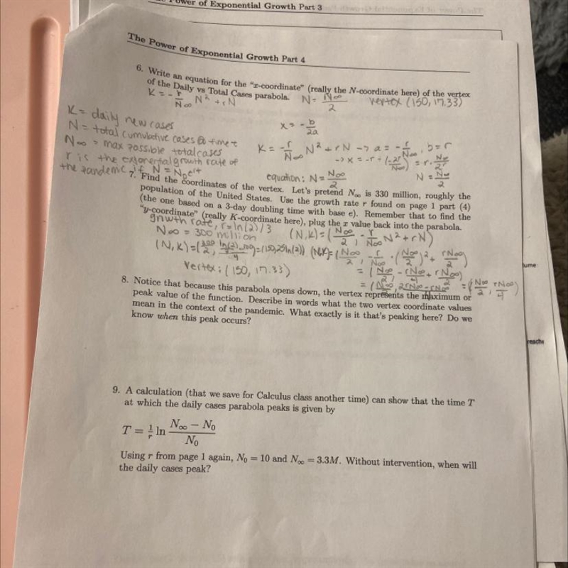 Using the graph, what is the answer to question 8 and 9?-example-1