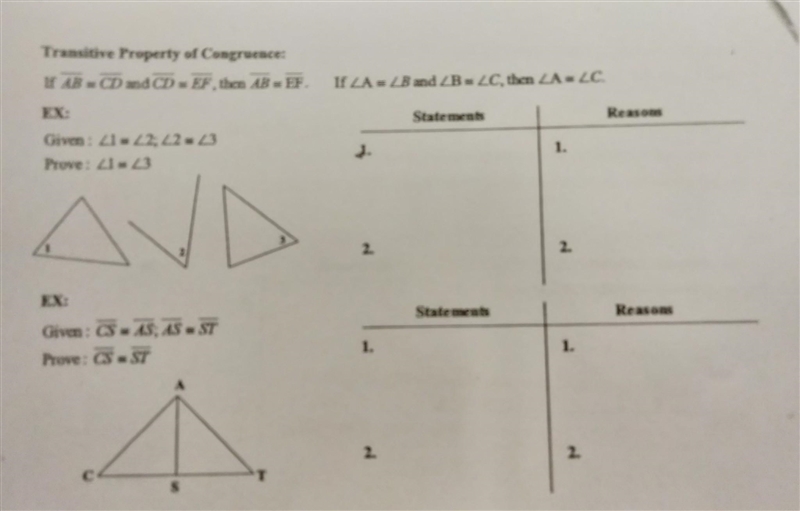 NO LINKS!! Help me with these 2 column proofs 8aa​-example-1