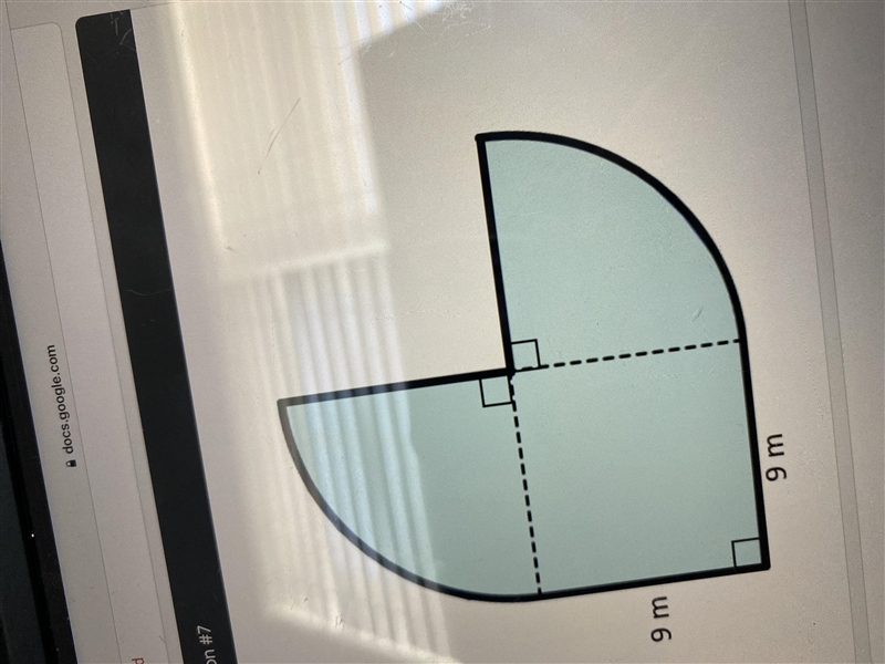 What is the area of this shape?-example-1