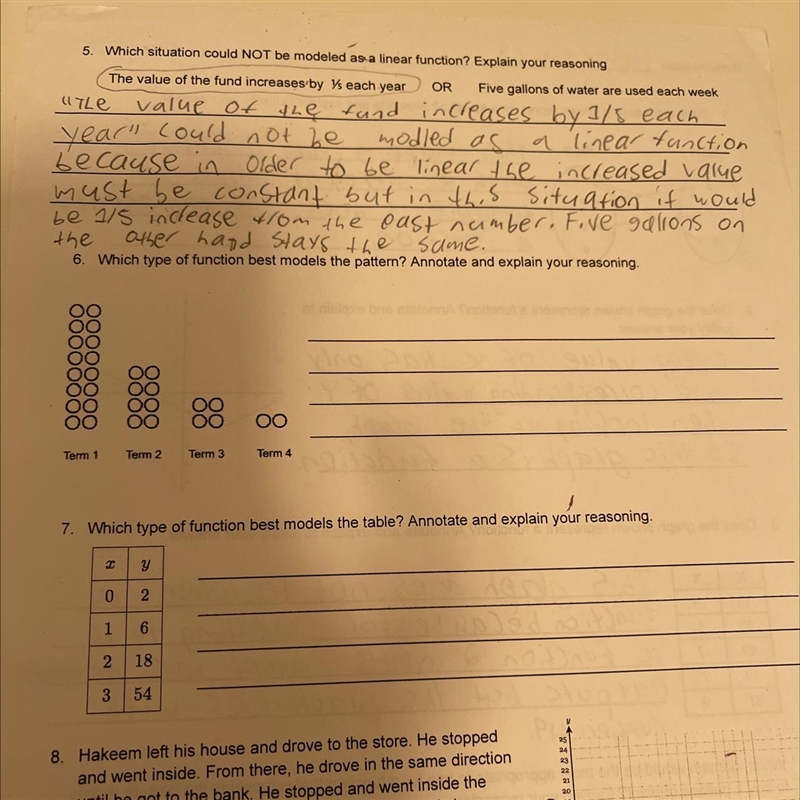 I need help on question 6 and simple explanation please (8th grade algebra)-example-1