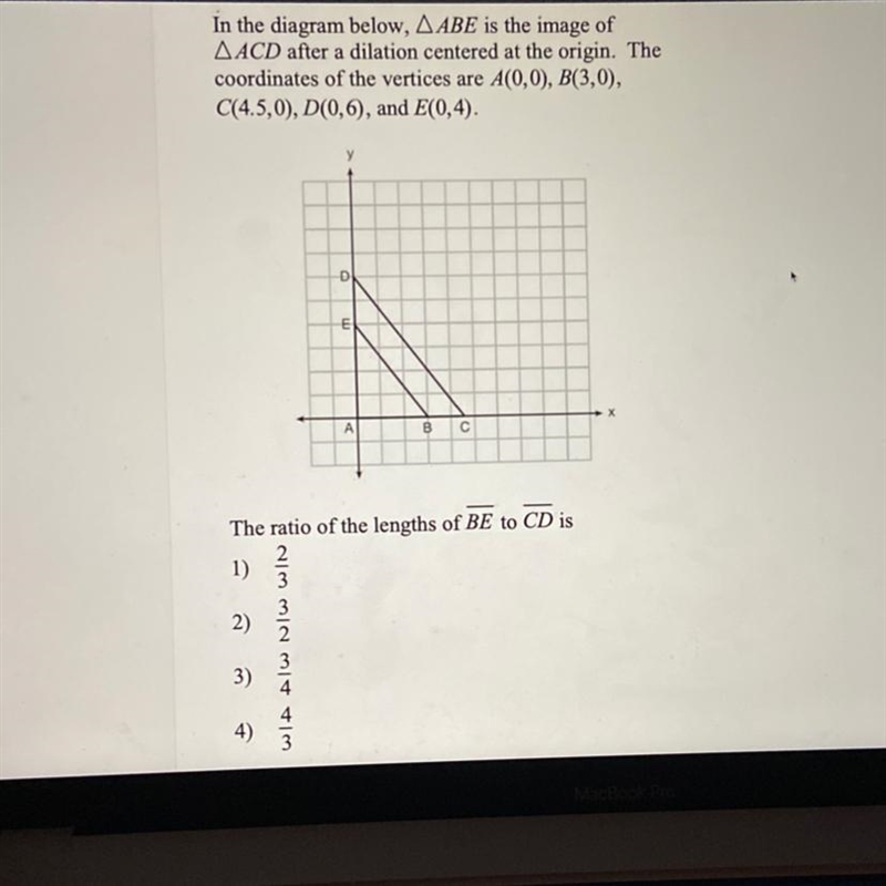 What’s the ratio of the lengths from BE to CD ?-example-1