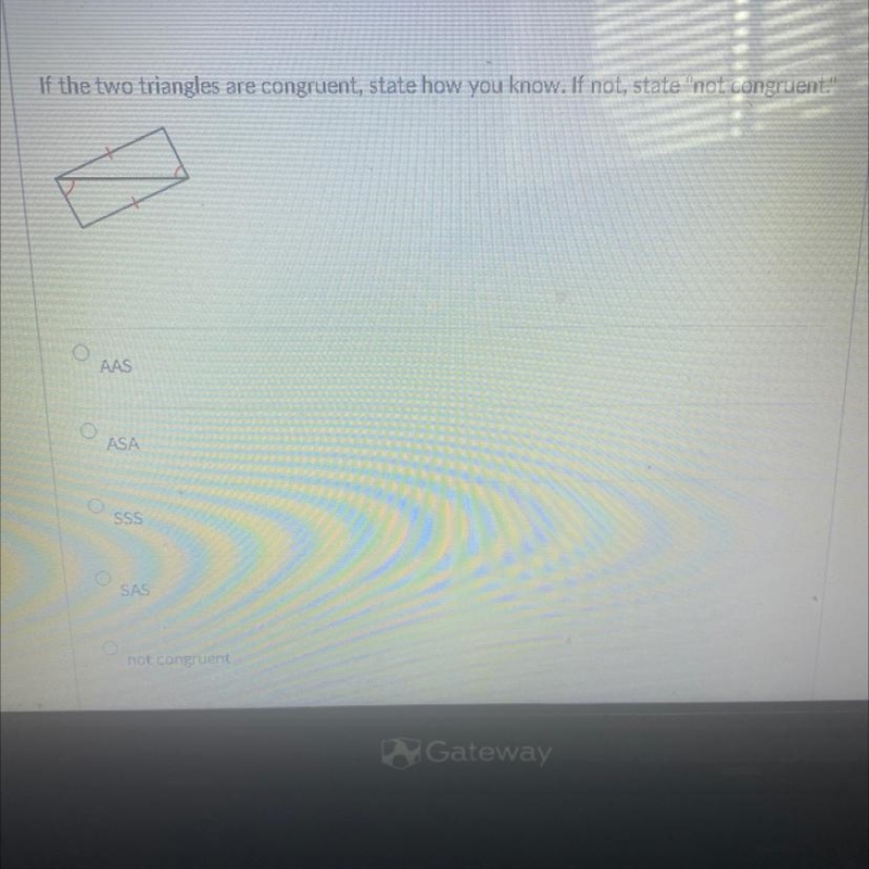 AAS-angle angle side ASA-angle side angle SSS-side side sideSAS-side angle side-example-1