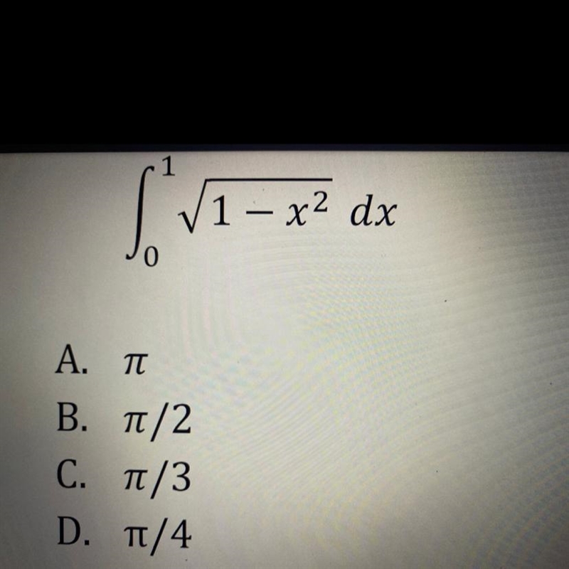 Evaluate the following definite integral using a geometric formula. You must show-example-1