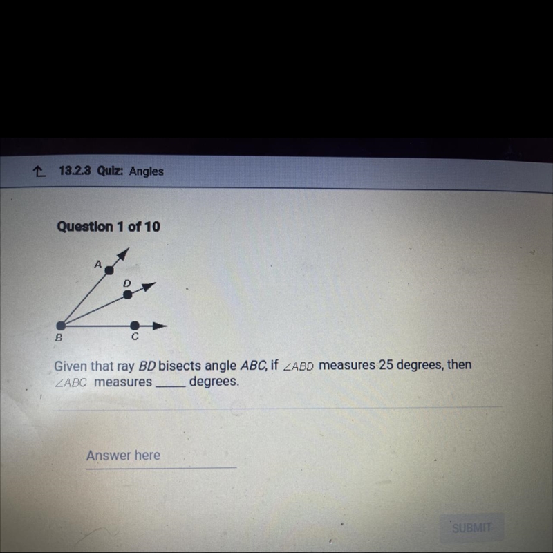 Given that ray BD bisects angle ABC, if-example-1