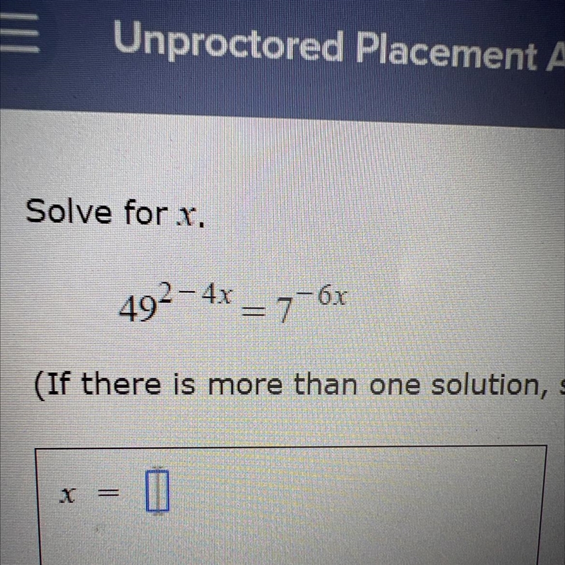 How to solve for x:-example-1