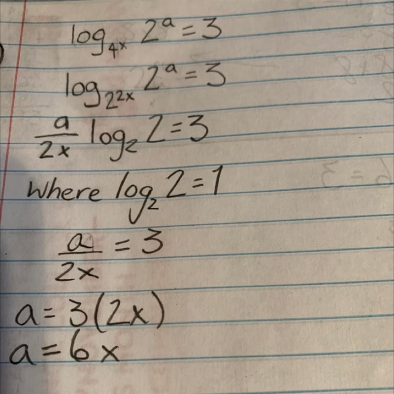 did I solve this logarithmic equation right? If not, tell me how to do so. It asks-example-1