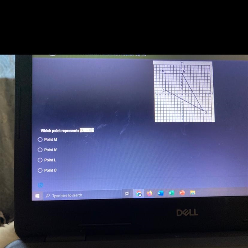 A student located Point on the grid and connected them to form a figure in the shape-example-1