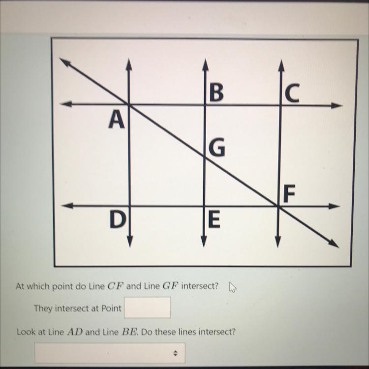 The last question that I couldn’t get in the pic also says “look at line BG and line-example-1