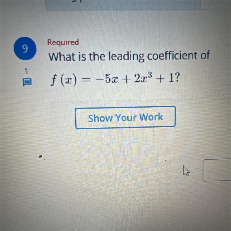 I don’t know how to find coefficients and I have to show my work please help me get-example-1