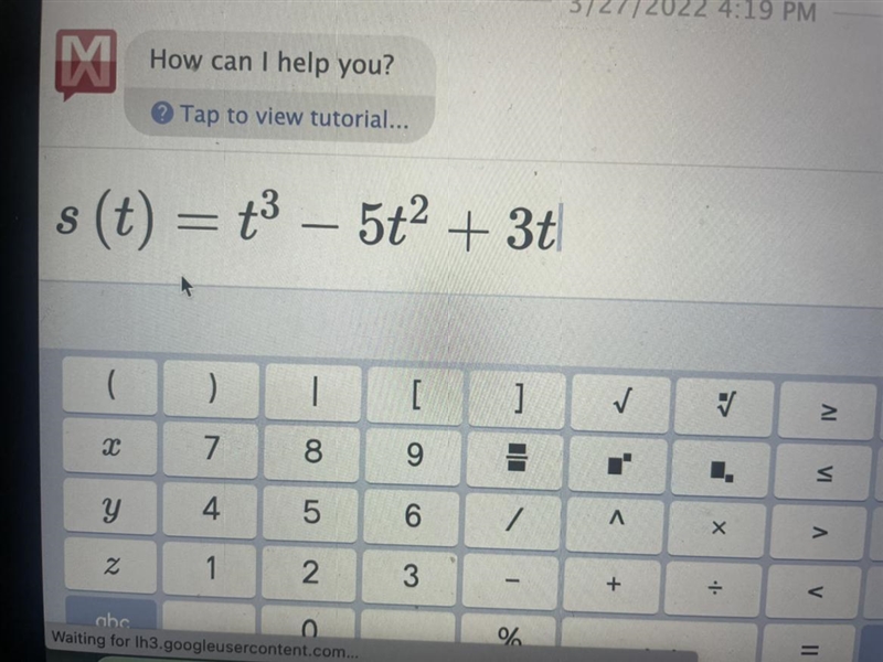 Using the derivative, when is the acceleration at t=1 second?-example-1