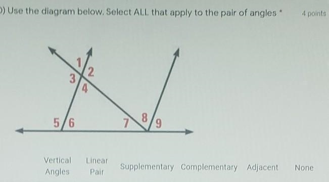 HELP NOW! I NEED THE ANSWER ASAP!!! what's the answer for <7 and <9 ?-example-1