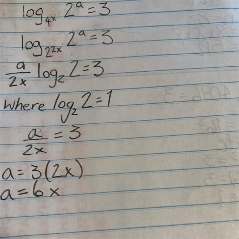 This is a practice question.Wilma solved and answered the logarithmic equation in-example-1