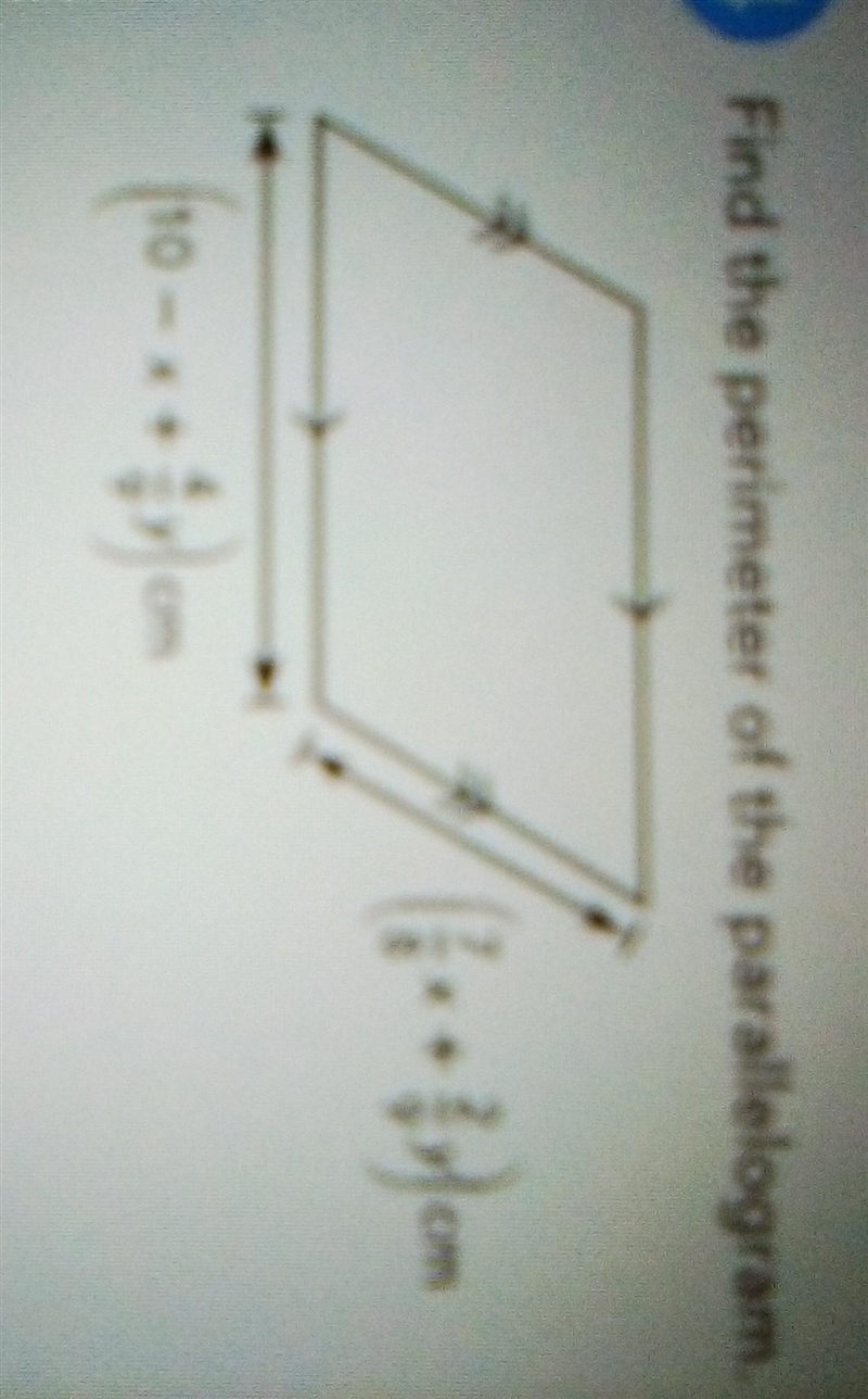 Can I have help with this question? Find the perimeter of the parallelogram. (7/8x-example-1