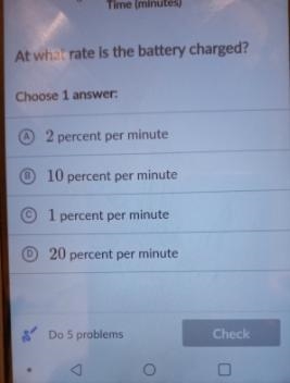 A battery is charged. The percentage of the battery's capacity that is charged as-example-2