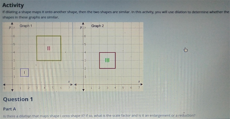 If dilating a shape maps it onto another shape, then the two shapes are similar. In-example-1