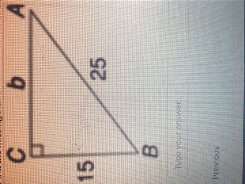 Find the missing side b. Round your answer to the nearest tenth if needed-example-1