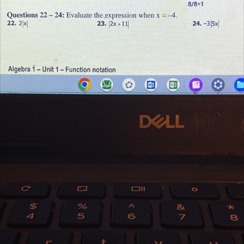 Evaluate the expression when x =-4-example-1