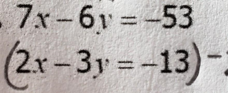 I got stuck on what y is. But for x I got -9.-example-1