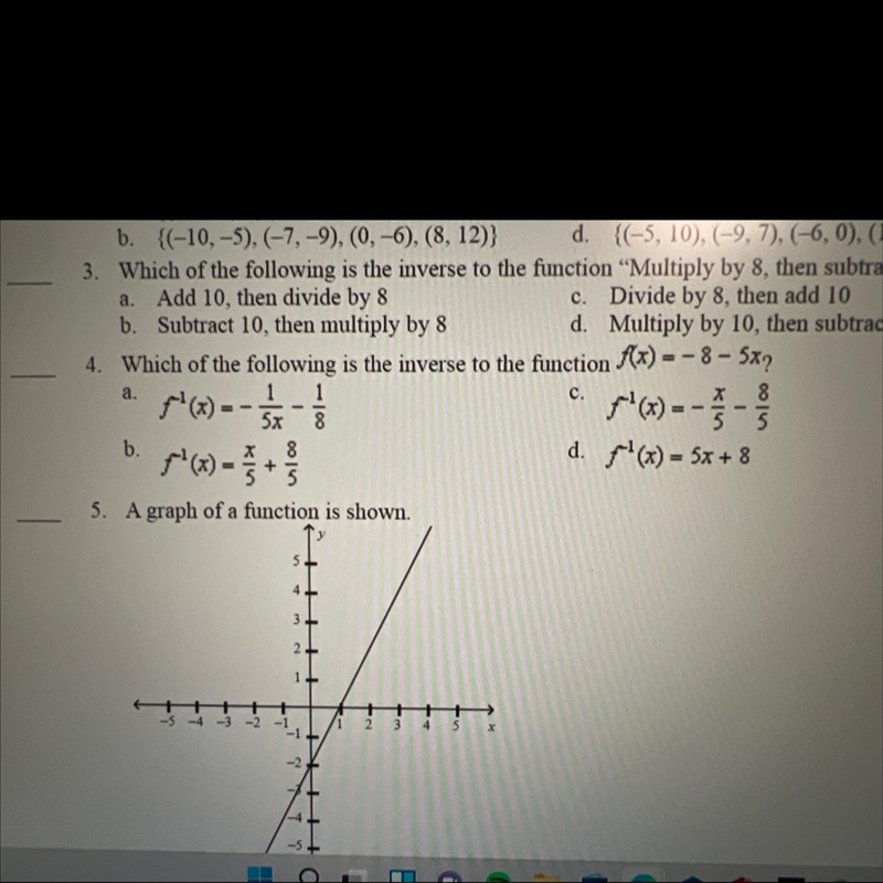 I need some help on question 4 I would appreciate it:0-example-1