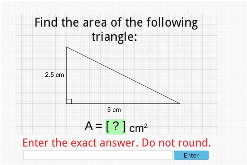 Find the area of the following Triangle.-example-1