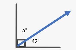 Find the measure of angle a a =-example-1