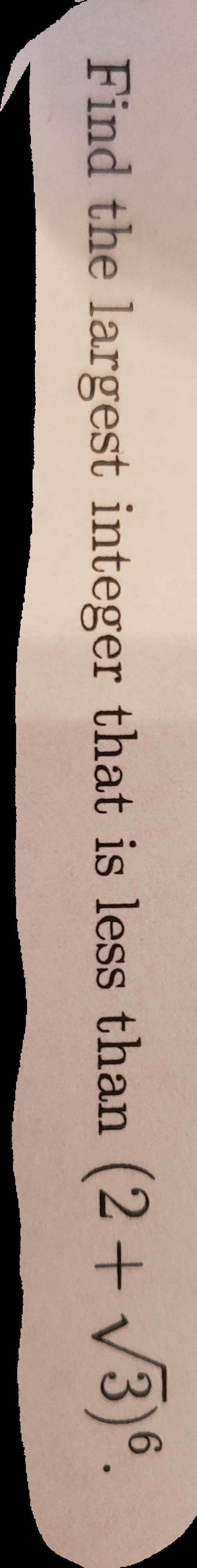 How would you solve this without a calculator?-example-1