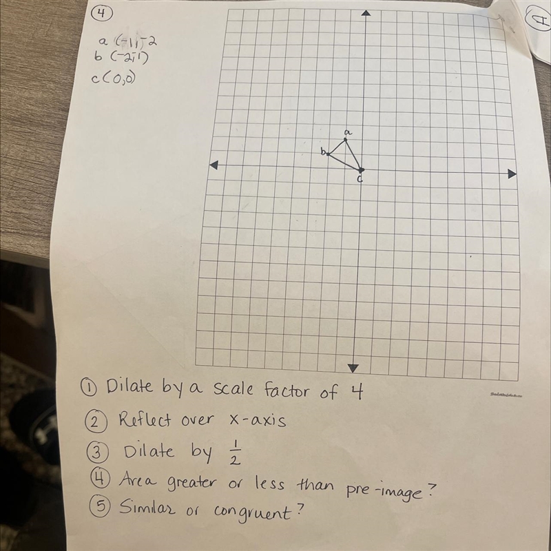 Please help answer questions one through fiveApply the transformation (a to c) on-example-1