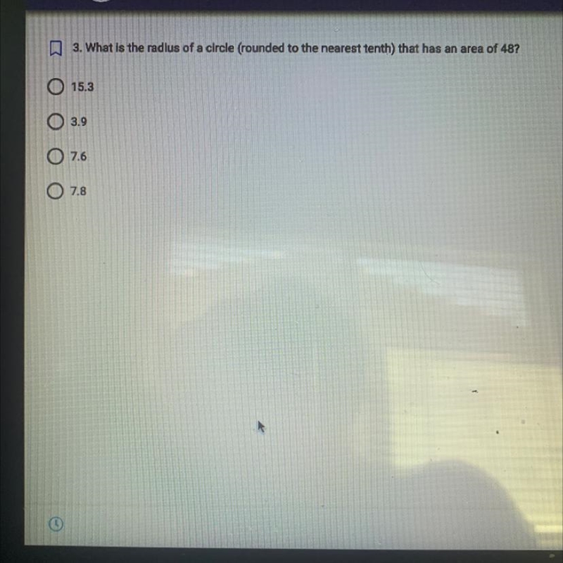 2. What is the radius of a circle (rounded to the nearest tenth) that has a circumference-example-1