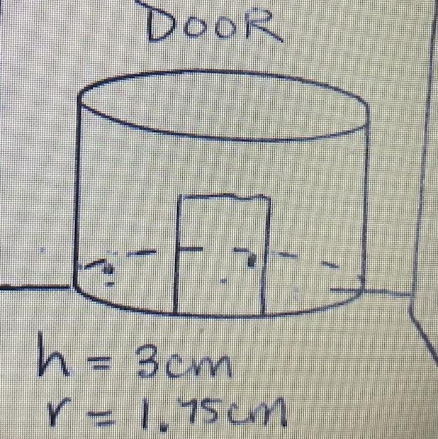 What’s is the volume and surface area of the figure shown ?-example-1