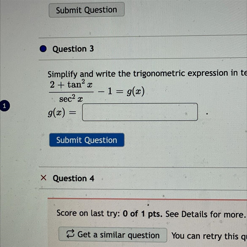 Trig I need to simplify and write the trig expressions in terms of sin and cos-example-1