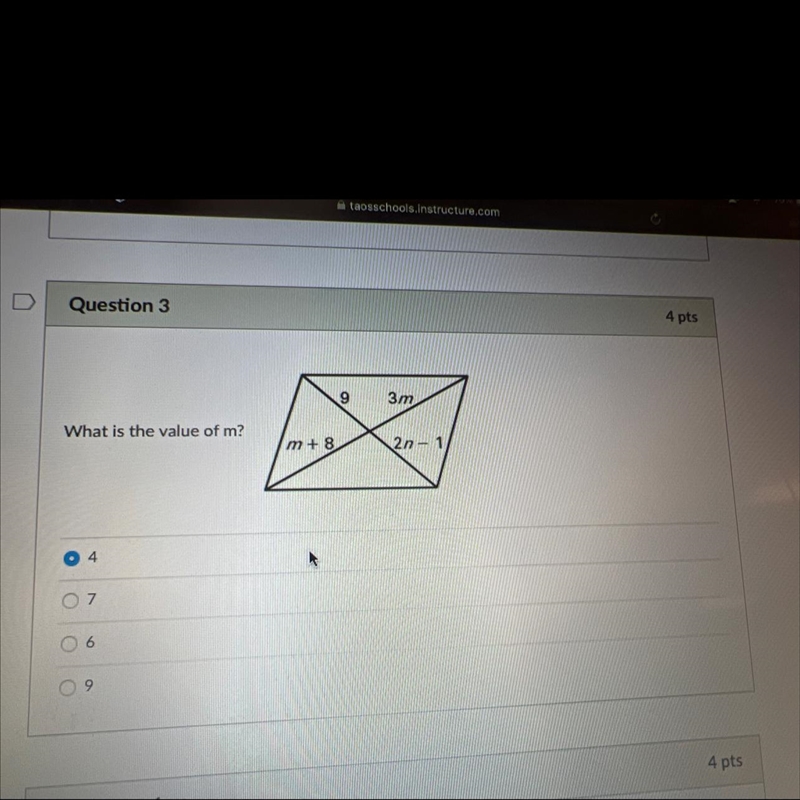 What is the value of m ? How do you solve it ?-example-1