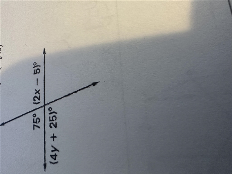 Fine the values of x and y.-example-1