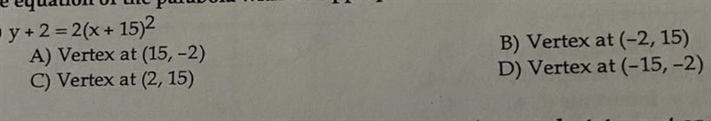 Match the equation of the parabola with the appropriate description.-example-1