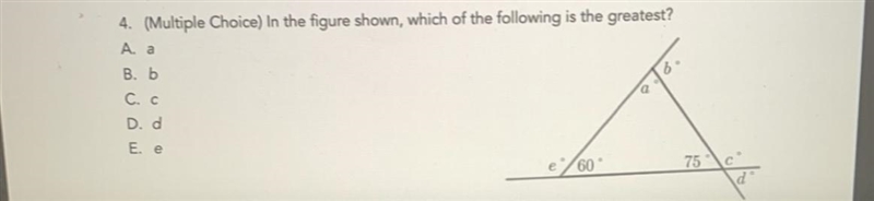 (LOTS OF POINTS) 4. (Multiple Choice) In the figure shown, which of the following-example-1