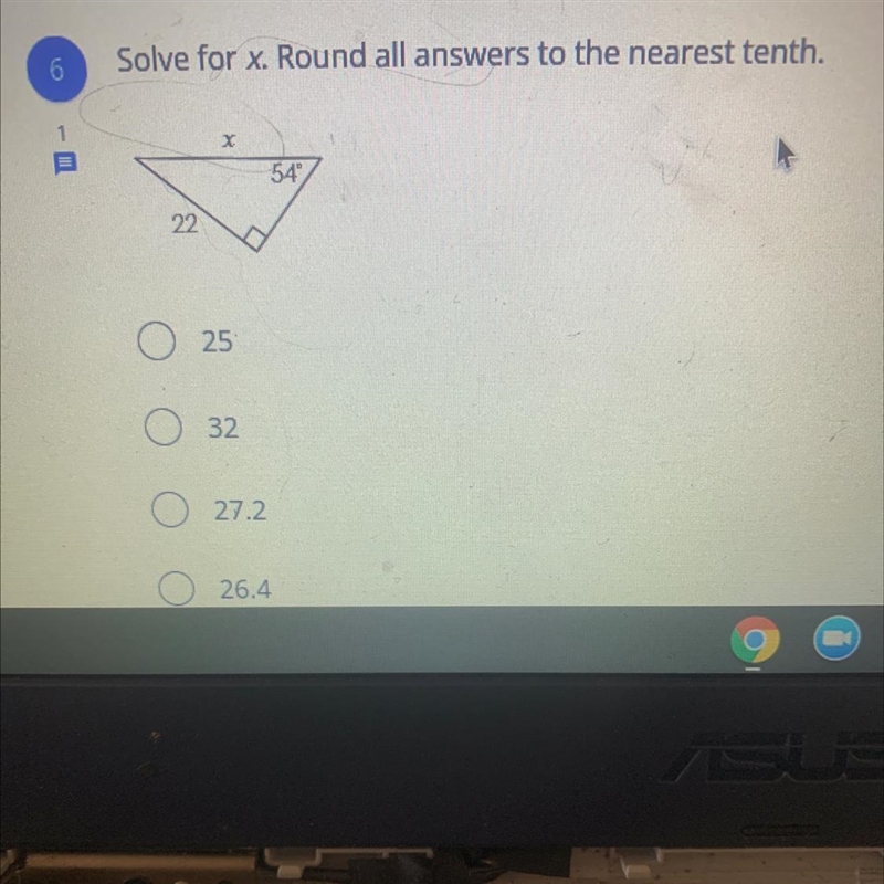 A. 25 b. 32 c. 27.2 d. 26.4-example-1