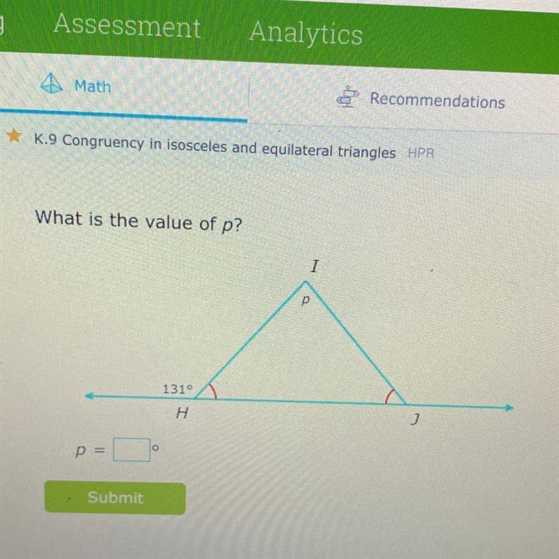 What is the value of p? p=?°-example-1