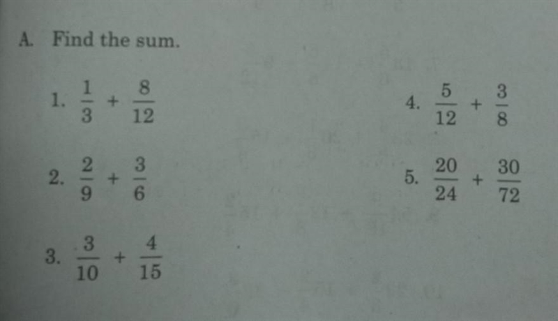 A. Find the sum. Pls help me​-example-1