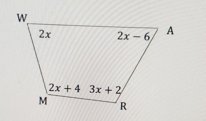 Hello :) Please help me with this! I would like an equation to find x, and solving-example-1