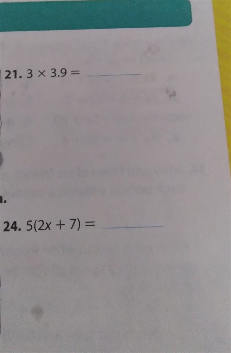 I need help on question 21. BTW this is lesson 6 the distributive property-example-1