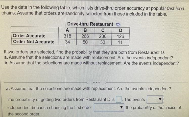 Hello I am trying to figure out A and B. We need to find the probability-example-1