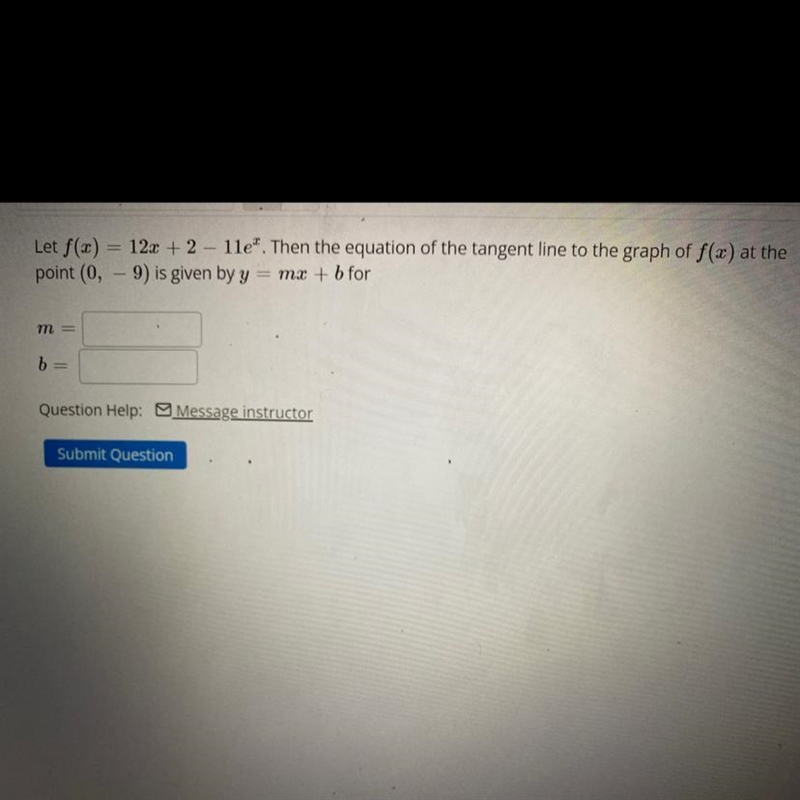 f(x) = 12x + 2 - 11x ^ 2 Then the equation of the tangent line to the graph of f(x-example-1