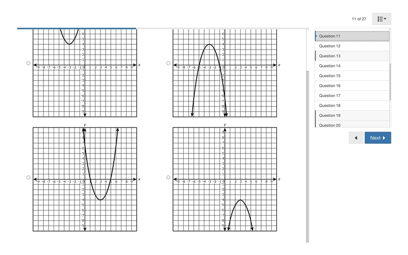 Which graph represents a function with a maximum value of 4?-example-2