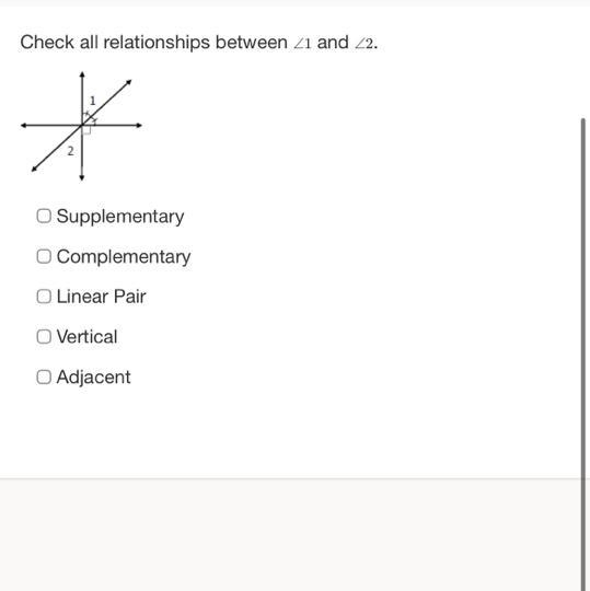 Check all relationships between 1 and 2.-example-1