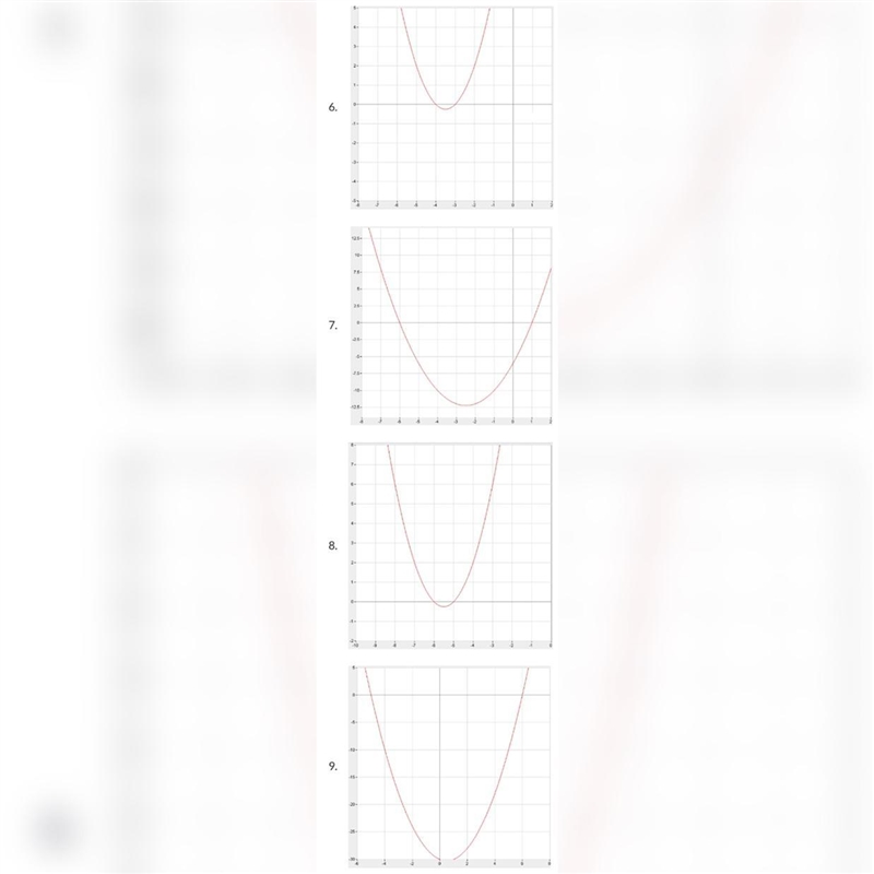 Please help I’m literally crying!I’m questions 6-9, state the solutions for the quadratic-example-1