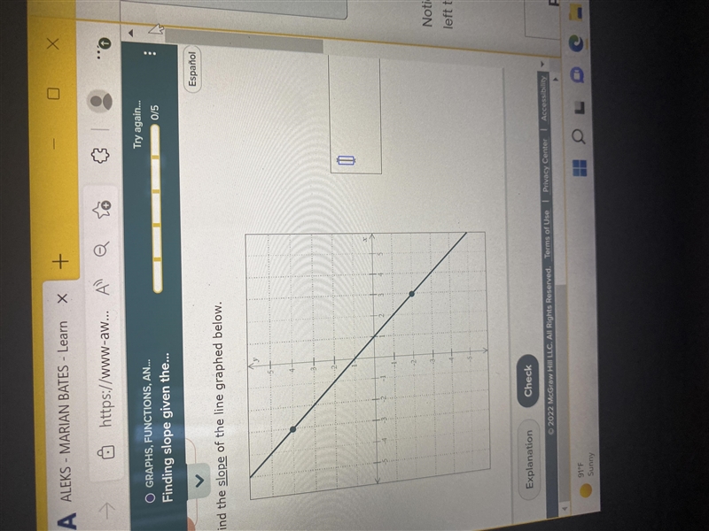 Find the slope of the line graph-example-1