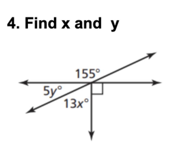 Find X and Y with these angles. Thank you-example-1