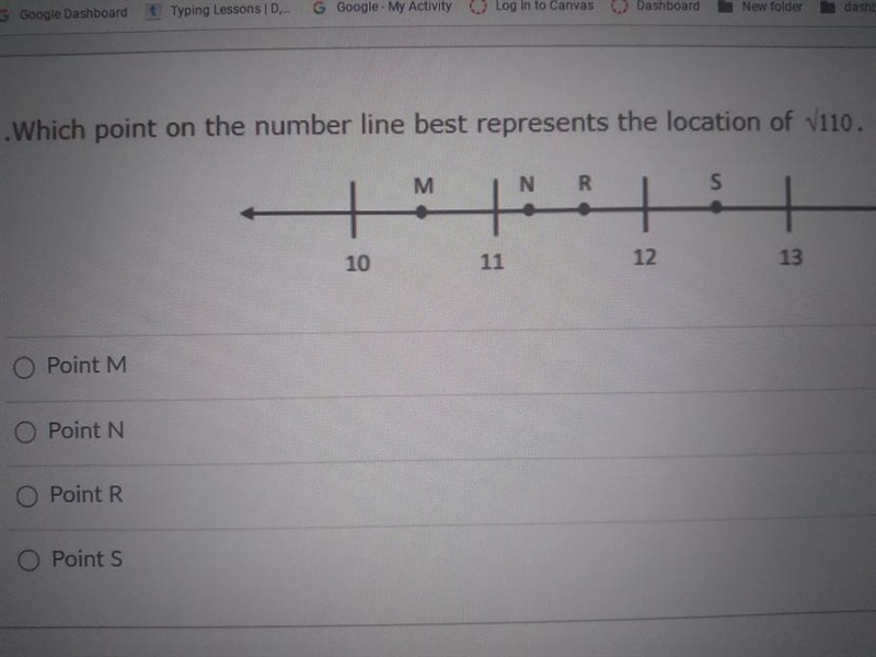 Which point on the number line best represents the location of 110-example-1