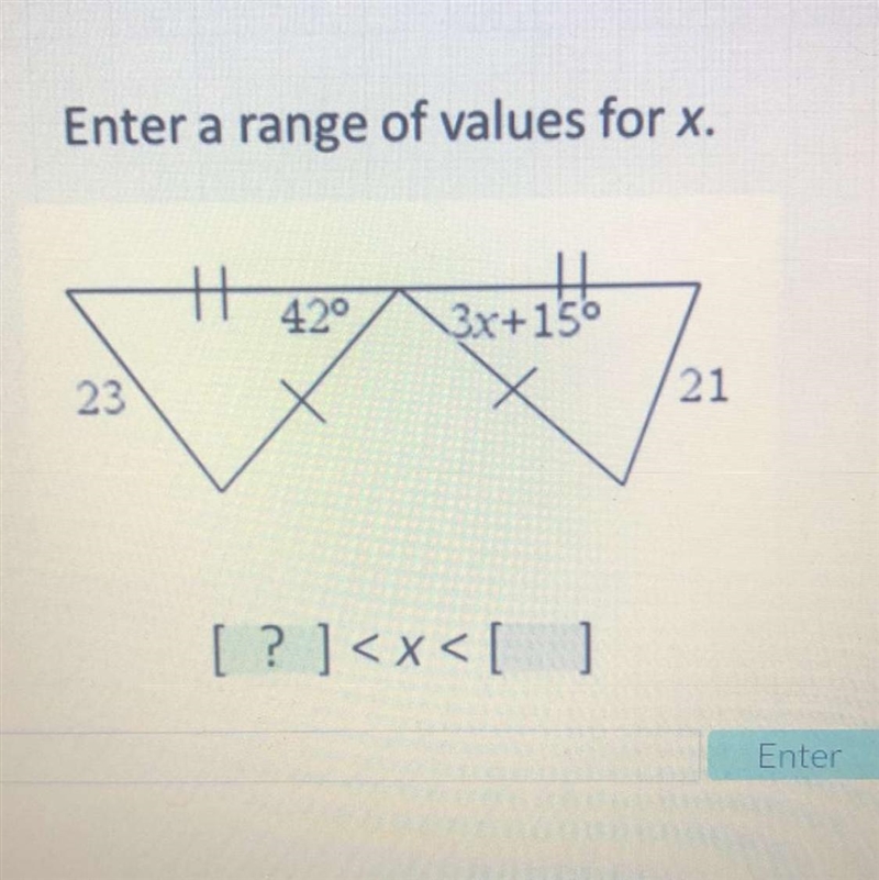 Enter a range if values for x.-example-1